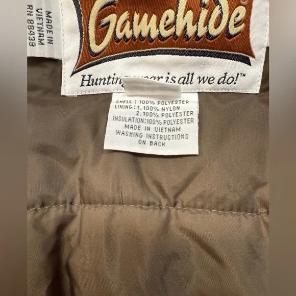 Gamehide Hush Hide Hunting Jacket Blaze Orange Men’s Size Large